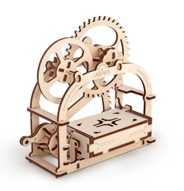 Ugears 3D puzzle - Mechanická krabička 61 dílků