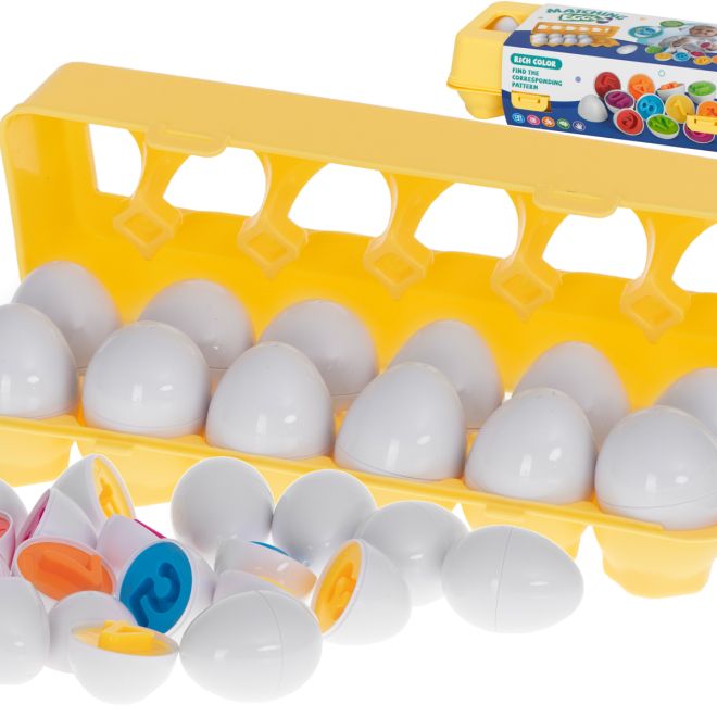 Dětská vkládačka vajíčka - čísla 12ks