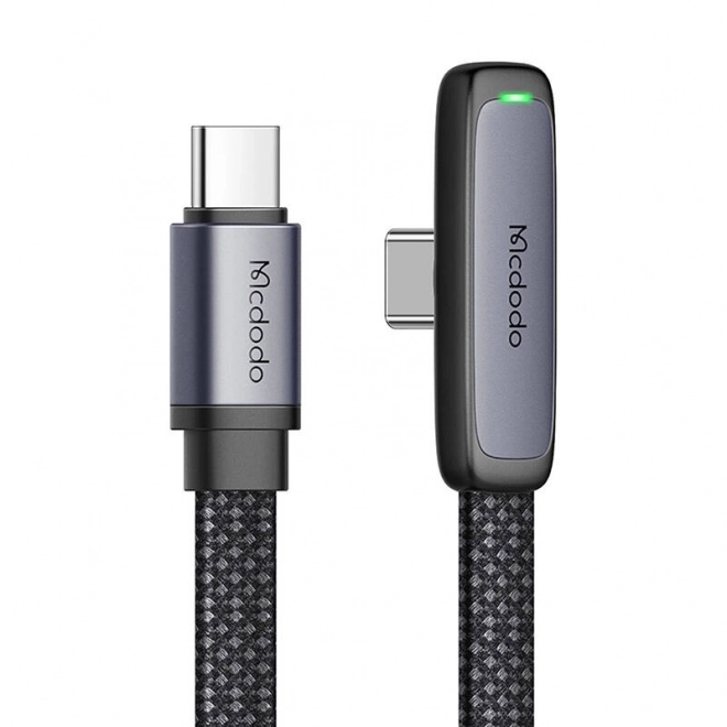 Úhlový kabel Mcdodo CA-3360 z USB-C na USB-C, 65 W, 1,2 m (černý)