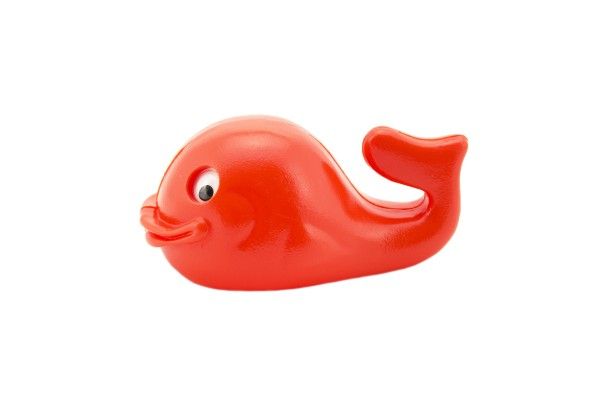 Velryba do vody 16 cm – Červená
