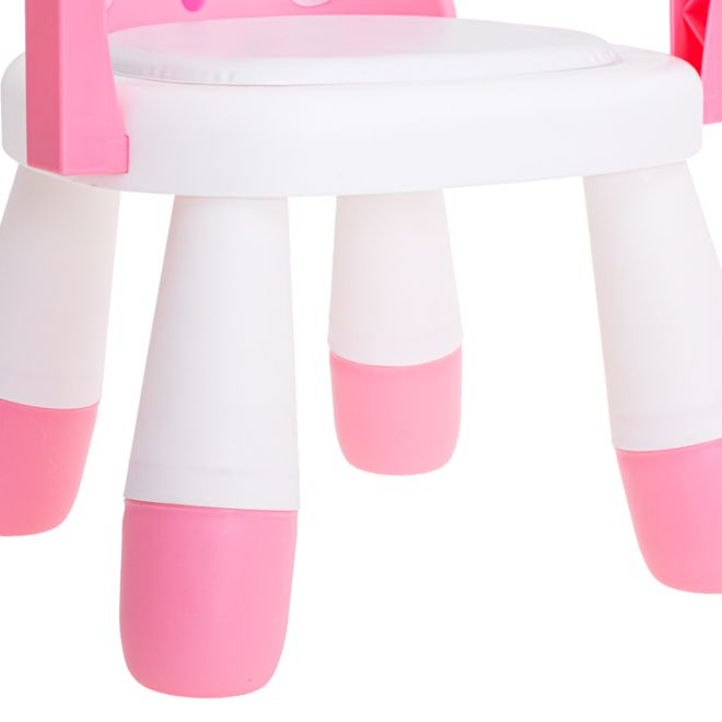 Dětská jídelní židlička - růžová