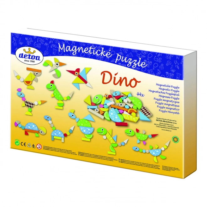 Magnetické puzzle - Dinosauři 44 ks