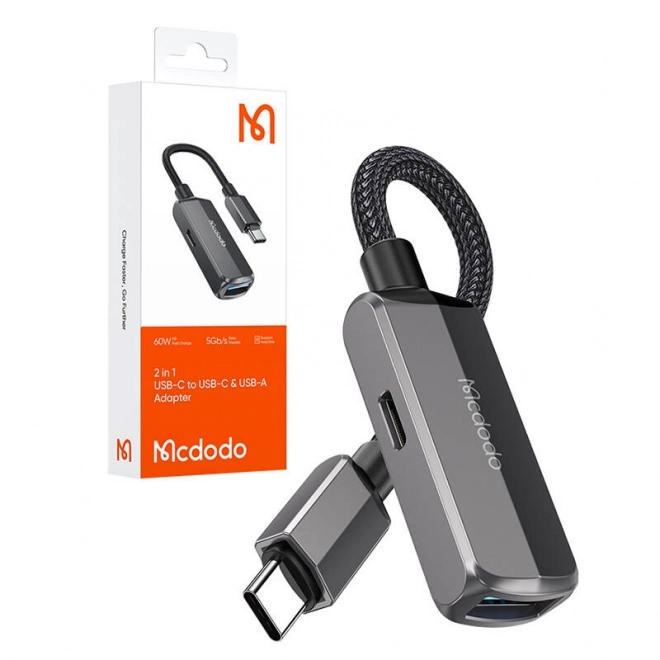 OTG adaptér 2 v 1 z USB-C na USB-C + USB-A Mcdodo CA-2830.