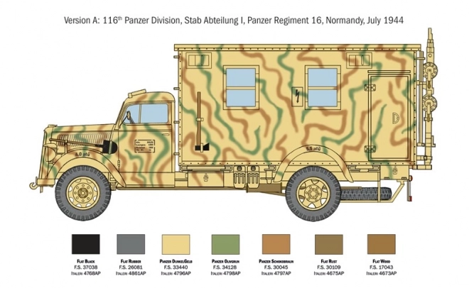 Plastikový model Opel Blitz Radio Truck