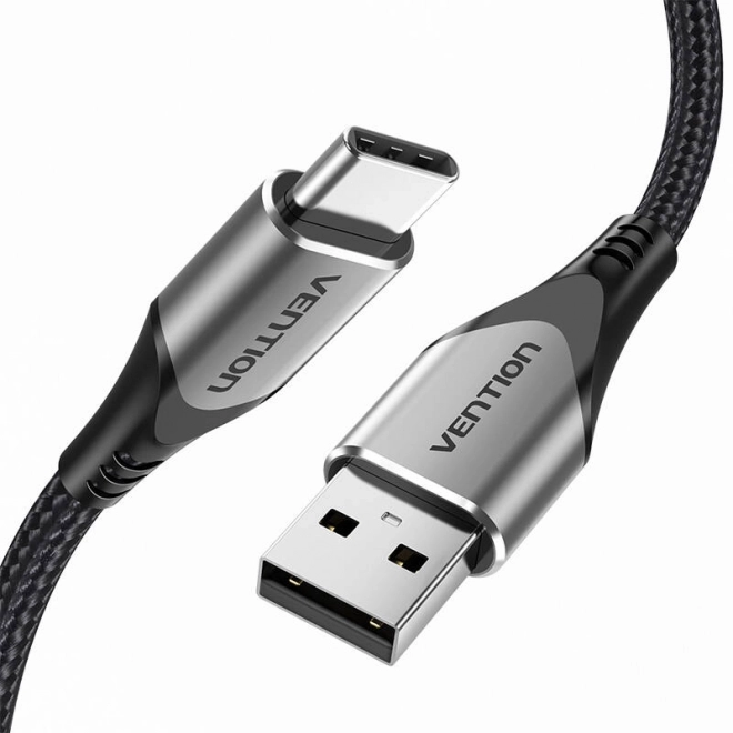 USB 2.0 A na USB-C kabel Vention 3A 3m šedý