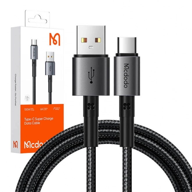 Kabel USB-C Mcdodo CA-3590 100W, 1,2 m (černý)