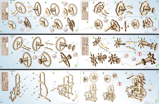 Ugears 3D puzzle - Dynamometr 48 dílků