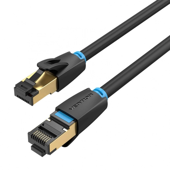 Síťový kabel CAT8 SSTP Vention IKABG RJ45 Ethernet 40Gbps 1,5 m černý