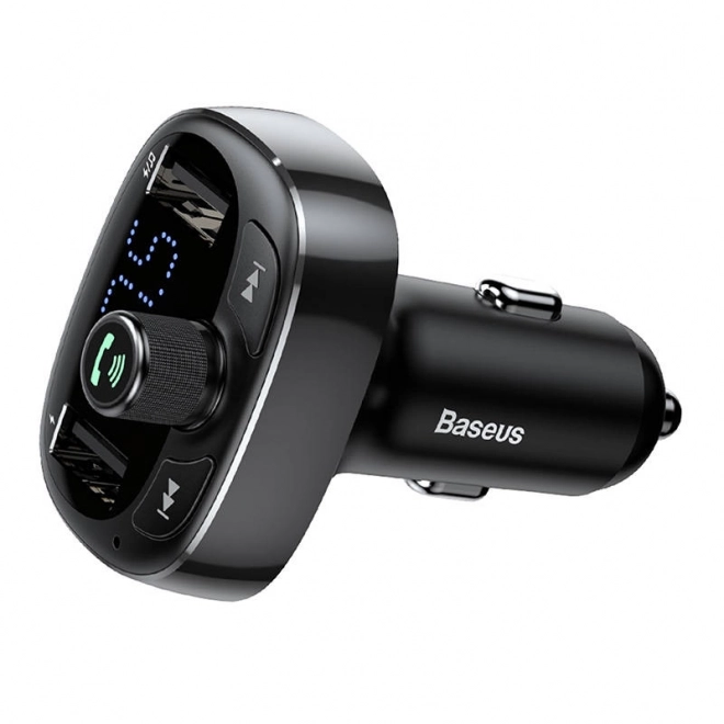 Vysílač FM Baseus T-typed S-09 Bluetooth (černý)