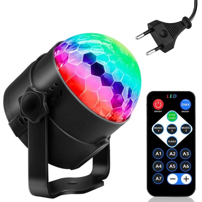 Disco ball LED reflektor RGB projektor