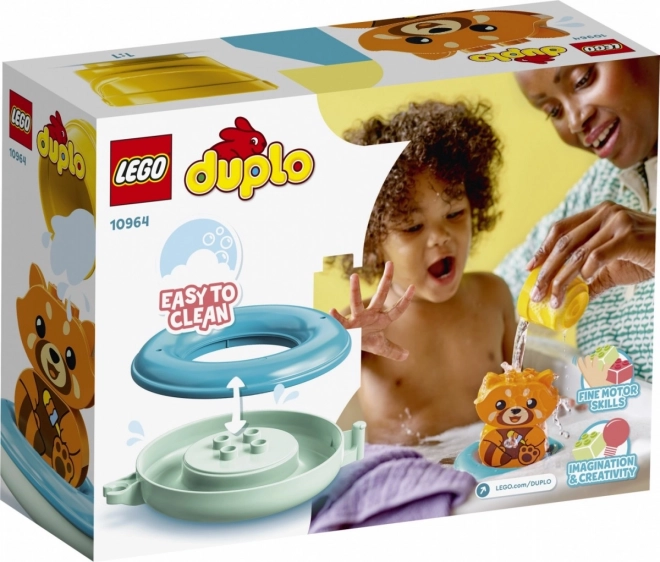 LEGO Duplo 10964 Legrace ve vaně: Plovoucí panda červená