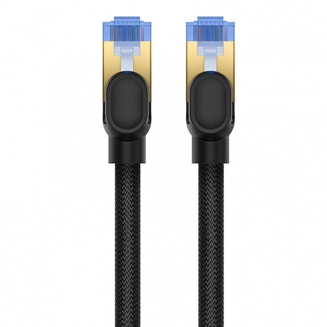 Opletený síťový kabel cat.7 Baseus Ethernet RJ45, 10Gbps, 25m (černý)