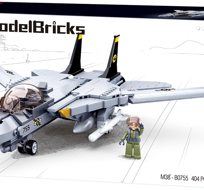 Sluban Model Bricks M38-B0755 Stíhací letoun F-14 Tomcat