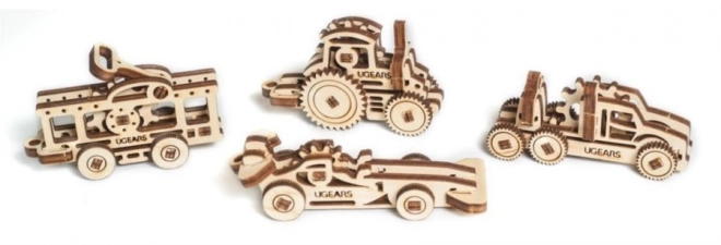 Ugears 3D puzzle - Mini sada dopravník prostředků