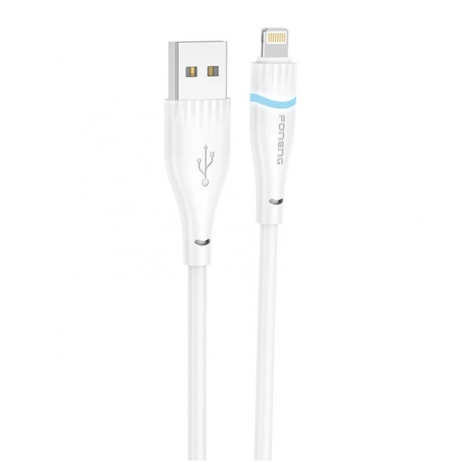 Kabel Lightning USB-A Foneng X101 2,4A, 1,2m bílý