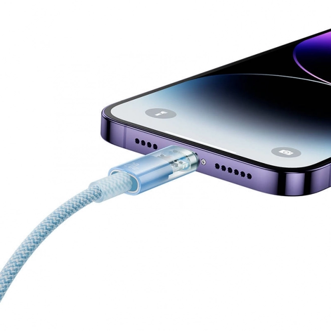 Rychlonabíjecí kabel Baseus USB-C na Lightning Explorer Series 2m, 20W (modrý)