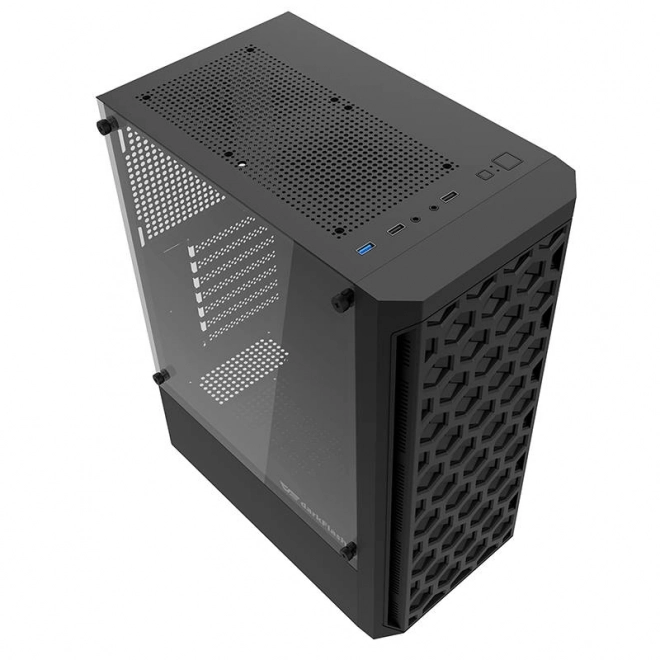 Počítačová skříň Darkflash DK300M Micro-ATX se 3 ventilátory (černá)