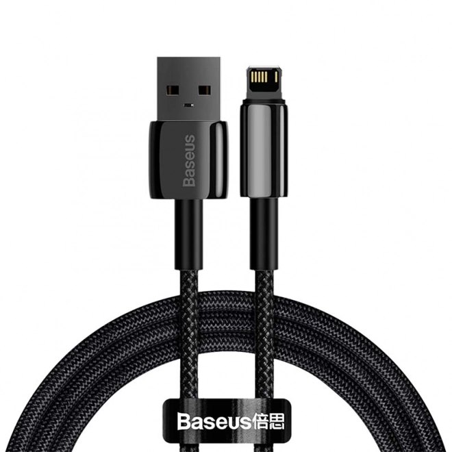 Baseus Tungsten Gold Cable USB to iP 2.4A 1m (černý)