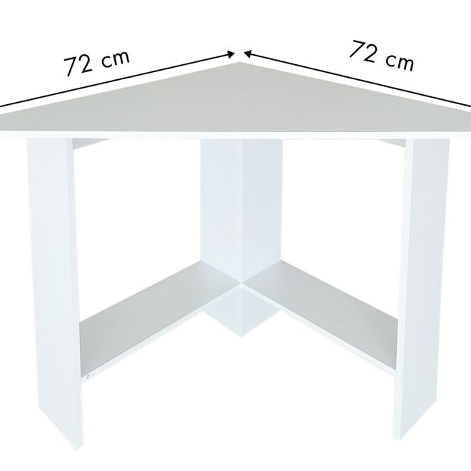 Moderní bílý rohový počítačový stůl
