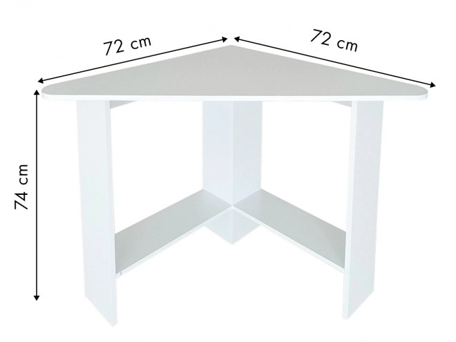 Moderní bílý rohový počítačový stůl