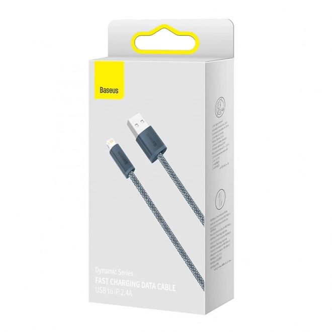 Kabel Baseus Dynamic Series USB na Lightning, 2,4 A, 2 m (šedý)