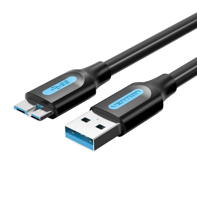 Kabel USB 3.0 A na Micro-B Vention COPBD 2A 0,5 m černý PVC