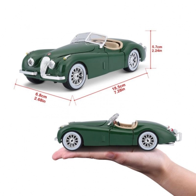 Bburago 1:24 Jaguar XK 120 Roadster (1951) zelená 18-22018