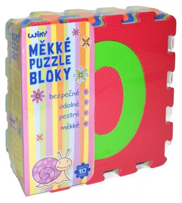 Bloky měkké - Číslice 10 ks 32 x 32 cm