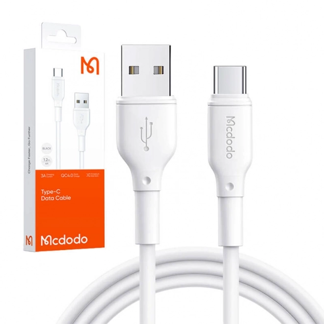 Kabel USB-C Mcdodo CA-7280, 1,2 m (bílý)