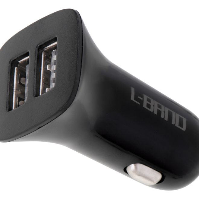 L-BRNO Duální nabíječka do auta USB + Lightning