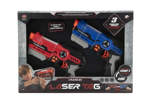 Pistole na laser game se zvukem a světlem - 2 kusy