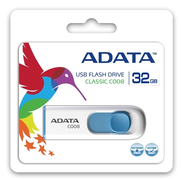 DashDrive Classic C008 32GB USB2.0 bílo-modrý