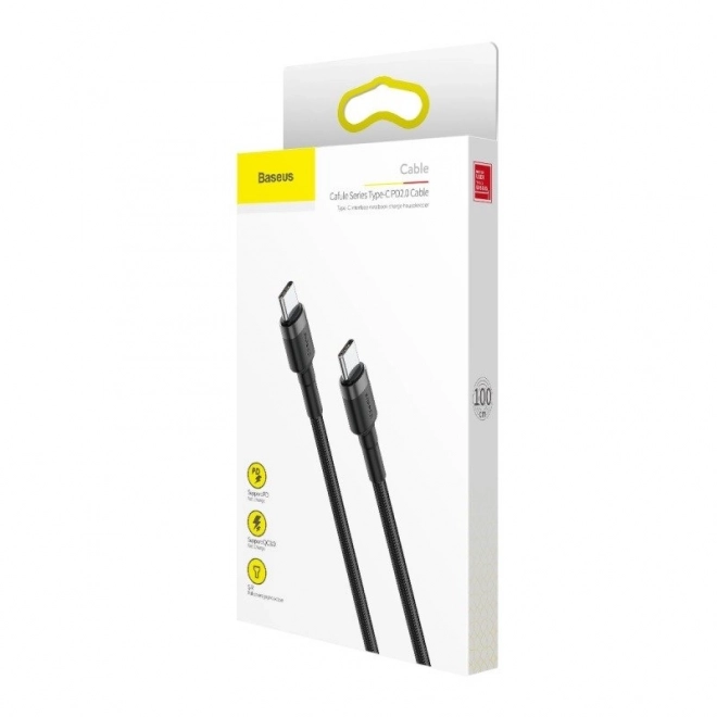 Baseus Cafule Cable USB-C PD 2.0 QC 3.0 60W 1m (černo-šedý)