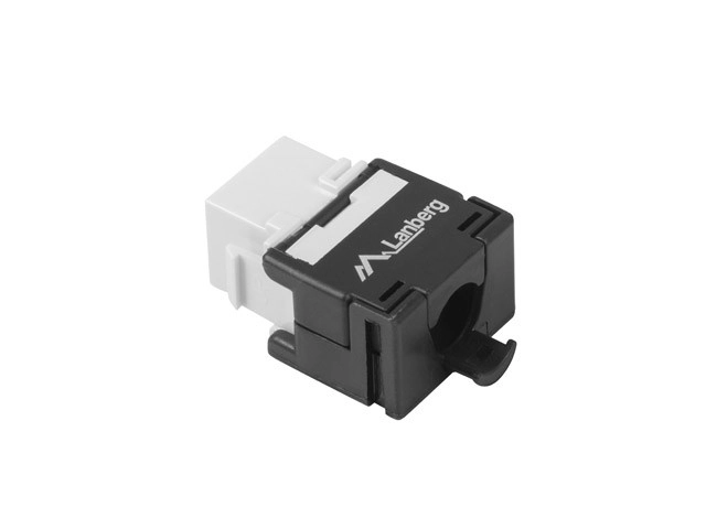 RJ45 - LSA UTP cat.5e 180 stupňů keystone zásuvka pro montážní krabici