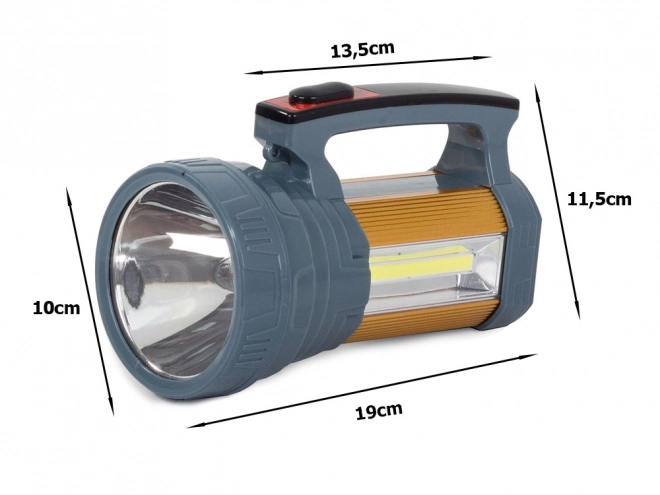 Svítilna searchlight power bank solární led XM-L L2 cob