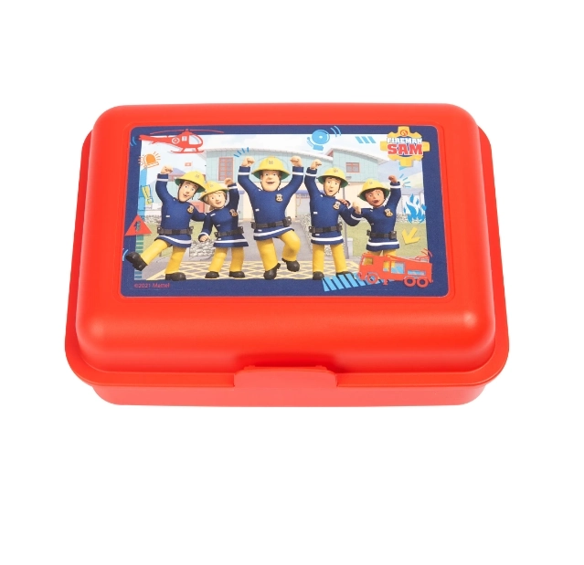 Snídaňový box, box na oběd Fireman Sam,17.5x12.8x6.9cm LICENCOVANÝ ORIGINÁLNÍ VÝROBEK