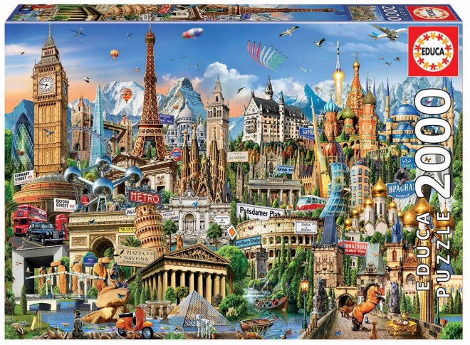 Puzzle 2000 prvků, Evropa