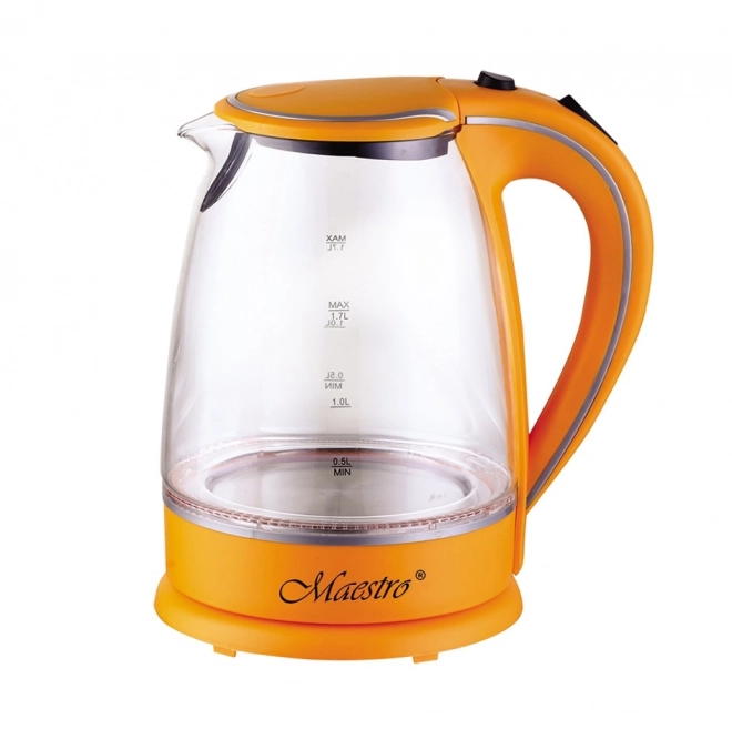 Rychlovarná konvice skleněná 1,7 l 2000 W MR-064-ORANGE