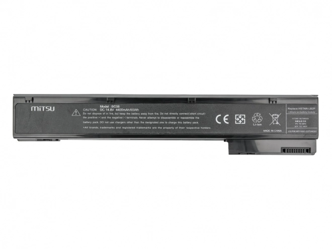 Baterie pro HP EliteBook 8560w, 8760w 4400 mAh (65 Wh) 14,4 - 14,8 V