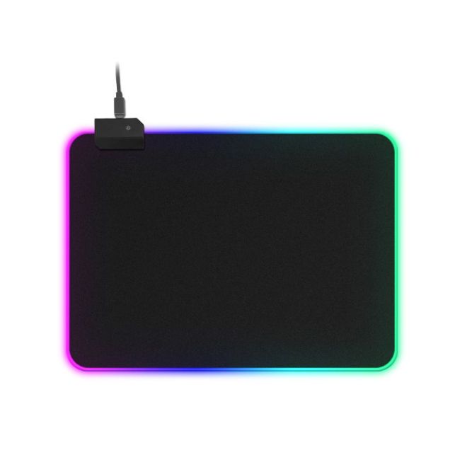 Herní podložka pod myš a klávesnici pro hráče RGB LED velikost 25x35cm
