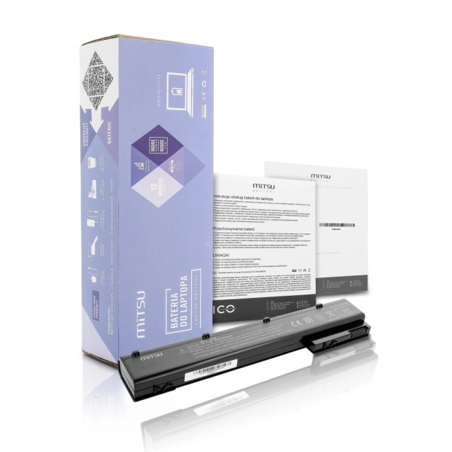 Baterie pro HP EliteBook 8560w, 8760w 4400 mAh (65 Wh) 14,4 - 14,8 V