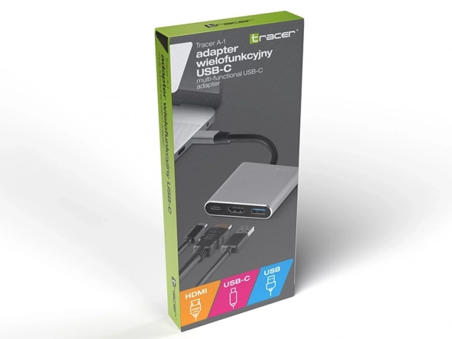 Adaptér A-1 USB-C HDMI 4k, USB 3.0, PDW 100W