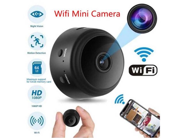 Mini bezdrátová kamera s nočním viděním A9,  WIFI, vzdálený přístup