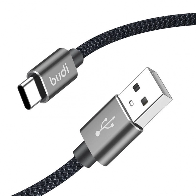 Kabel USB-A na USB-C Budi 206T/2M 2,4A 2M (černý)