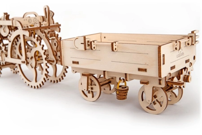 Ugears 3D puzzle - Vlečka 68 dílků