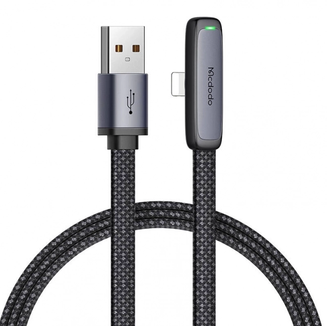 Mcdodo CA-2791 Úhlový kabel USB na blesk, 1,8 m (černý)