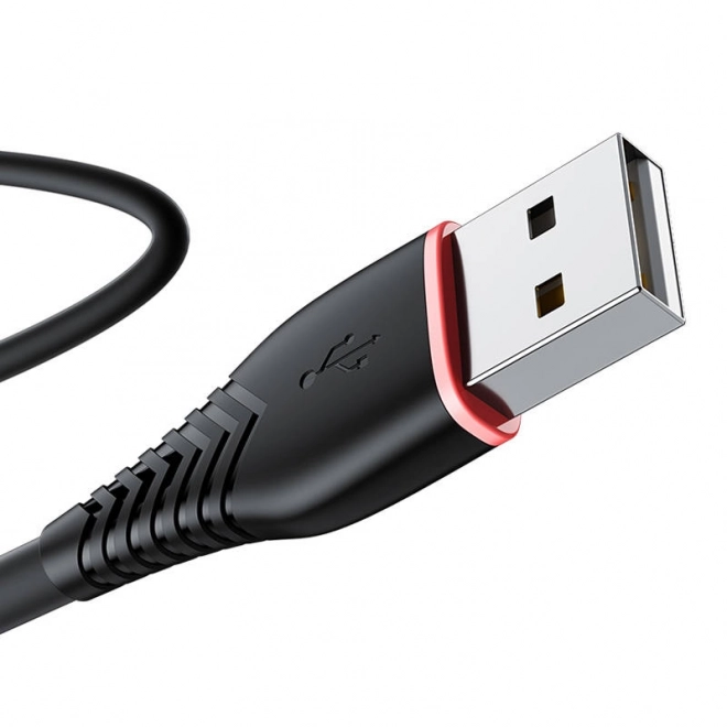 Kabel USB na USB-C Vipfan Anti-Break X01, 3A, 1m (černý)