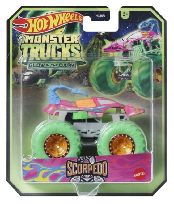 Hot Wheels Monster trucks svítící ve tmě HCB50 TV