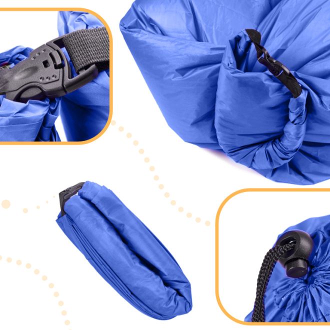 Nafukovací lehátko Lazy Bag – Modré