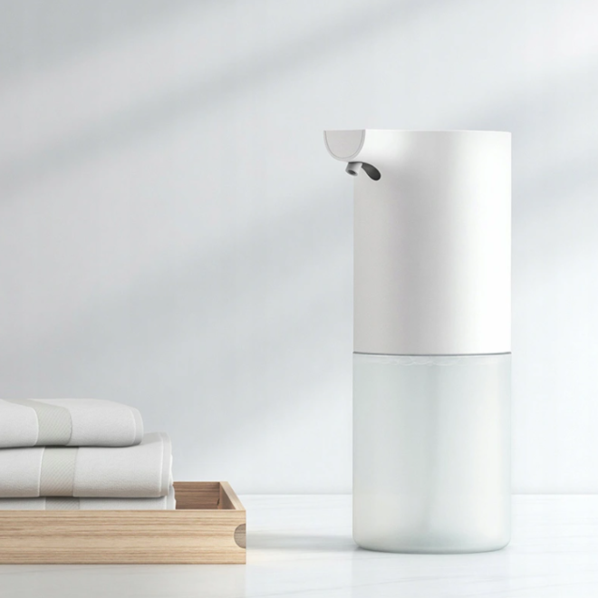 Xiaomi Mija automatický dávkovač pěnového mýdla + mýdlo - bílý